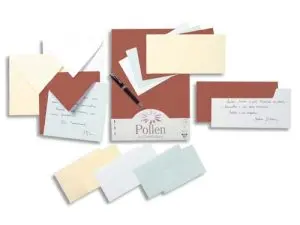 ENVELOPPE VISITE CLAIREFONTAINE POLLEN 165X165MM 120G COLORIS BLANC ÉTUI 20 UNITÉS