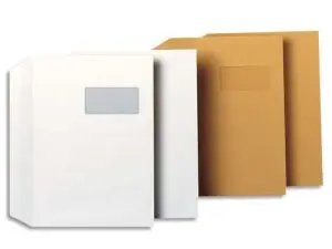 ENVELOPPE GPV C4 229X324MM 90G ADHÉSIVE FERMETURE RAPIDE SÉCURISÉE DÉFINITIVE FENÊTRE 50X100MM BLANCHE BOÎTE 250 UNITÉS