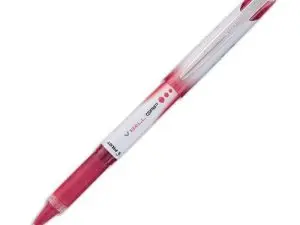 ROLLER PILOT VBALL GRIP ÉCRITURE MOYENNE 0.7MM POINTE ACIER INOXYDABLE NIVEAU ENCRE LIQUIDE VISIBLE GRIP ROUGE