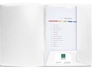 CHEMISE PRÉSENTATION EXACOMPTA KREACOVER POLYPROPYLÈNE 4/10E A4 PERSONNALISABLE PORTE CARTE DE VISITE COLORIS BLANC