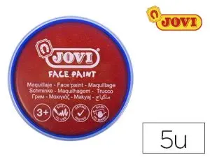 MAQUILLAGE JOVI FACE PAINT EN CRÈME DE 20ML COULEUR ROUGE ÉTUI DE 5 GALETS