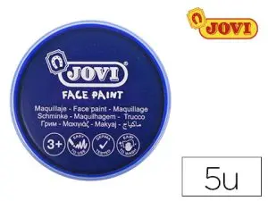 MAQUILLAGE JOVI FACE PAINT EN CRÈME DE 20ML COULEUR BLEU FONCÉ ÉTUI DE 5 GALETS