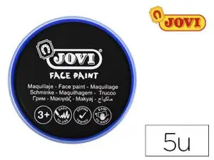 MAQUILLAGE JOVI FACE PAINT EN CRÈME DE 20ML COULEUR NOIR ÉTUI DE 5 GALETS