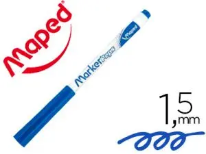 FEUTRE MAPED MARKER'PEPS EFFAÇABLE À SEC POUR ARDOISES BLANCHES COLORIS BLEU