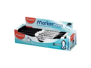 FEUTRE MAPED MARKER'PEPS EFFAÇABLE À SEC POUR ARDOISES BLANCHES COLORIS NOIR