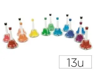 JEU CHROMATIQUE ÉDITIONS FUZEAU 13 CLOCHES ACCORDÉES DE DO5 À DO6 CONFORME EN71 HAUTEUR CLOCHE 145MM DIAMÈTRE 90MM