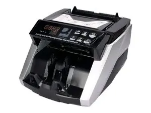 DÉTECTEUR Q-CONNECT FAUX BILLETS PROFESSIONNEL AVANCÉ 1000 BILLETS/MINUTE CERTIFICAT CE 311X235X145MM 8KG