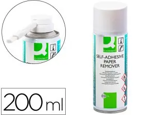 AÉROSOL Q-CONNECT DÉCOLLE ÉTIQUETTES ADHÉSIVES EN PAPIER FLACON 200ML