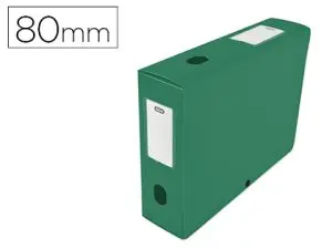 BOÎTE CLASSEMENT OXFORD MEMPHIS POLYPROPYLÈNE 7/10E À PLAT 240X320MM DOS 80MM BOUTON PRESSION COLORIS VERT