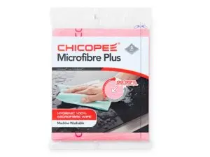 LAVETTE DURADRY MICROFIBRES PLUS 400X340MM COLORIS ROUGE SACHET DE 5 UNITÉS