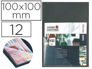 POCHETTE COIN TARIFOLD 3L ADHÉSIVE POLYPROPYLÈNE TRANSPARENT RÉSISTANT FORMAT TRIANGLE 100X100MM 12 UNITÉS