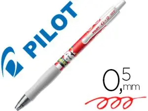 STYLO-BILLE PILOT G2 7 MIKA ÉDITION LIMITÉE COEUR ÉCRITURE MOYENNE ENCRE GEL RÉTRACTABLE CORPS TRANSLUCIDE ROUGE