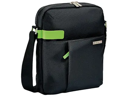 SAC LEITZ SMART TRAVELLER TABLETTE 10" POLYESTER 230X280X70MM FERMETURE ZIP BANDOULIÈRE AJUSTABLE NOIR