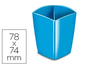 POT À CRAYONS MAGNÉTIQUE CEP GLOSS TONIC 2 COMPARTIMENTS POLYSTYRÈNE ANTICHOC BONNE STABILITÉ RECTANGULAIRE BLEU OCÉAN