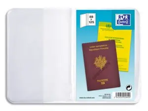 ÉTUI PROTECTION ELBA PVC 20/100E 90X130MM SPÉCIFIQUE PASSEPORT