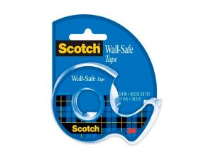 RUBAN ADHÉSIF SCOTCH WALL-SAFE SUR DÉVIDOIR 19MMX16.5M