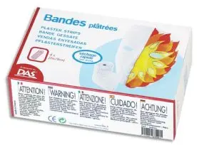 BANDE PLÂTRÉE DAS 8CMX3M BOÎTE 20 UNITÉS