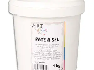 PATE A SEL ART PLUS PRETE A L'EMPLOI AVEC ADJONCTION EAU  CUISSON FOUR MENAGER SEAU 1KG