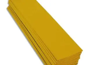 PAPIER CREPON CLAIREFONTAINE STANDARD 0,5X2M CREPAGE 40% COLORIS JAUNE CITRON PAQUET 10 FEUILLES