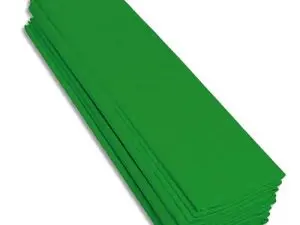 PAPIER CREPON CLAIREFONTAINE STANDARD 0,5X2M CREPAGE 40%   COLORIS VERT CLAIR PAQUET 10  FEUILLES