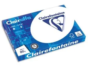 PAPIER CLAIREFONTAINE CLAIRALFA EXTRA BLANC A3 80G/M2 BLANCHEUR 170 OPACITÉ 93 RIGIDITÉ 135 500 FEUILLES