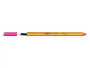 STYLO-FEUTRE STABILO POINT 88 ÉCRITURE FINE 0.4MM 1000M POINTE GAINÉE MÉTAL CORPS HEXAGONAL COLORIS ROSE