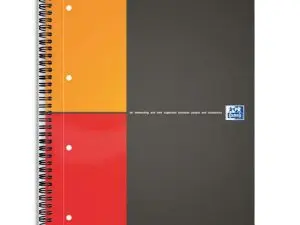 CAHIER OXFORD ACTIVE BOOK OPTIK PAPER COUVERTURE POLYPROPYLÈNE POCHETTE RANGEMENT A4+ 21X32CM 160 PAGES 5X5MM