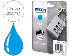 CARTOUCHE EPSON 35 CADENAS T35824010 COULEUR CYAN
