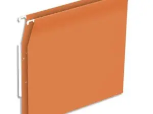 DOSSIER SUSPENDU L'OBLIQUE ECONOMIQUE KRAFT ORANGE 220G  ARMOIRE ENTRAXE 330M HAUTEUR  275MM FOND 30MM BOITE 25