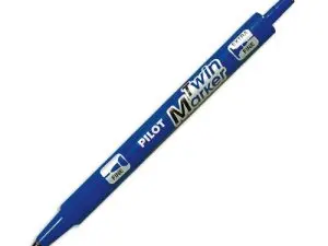 STYLO-FEUTRE PILOT TWIN MARKER POINTE FIBRE POLYESTER FINE 0.4MM ET LARGE 0.5MM TOUS SUPPORTS COLORIS BLEU