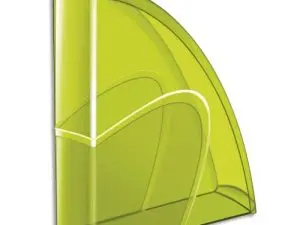 PORTE-REVUES CEP HAPPY POLYSTYRÈNE ANTICHOC FORMAT 240X320MM FRONT BAS 270X85X310MM COLORIS VERT BAMBOU