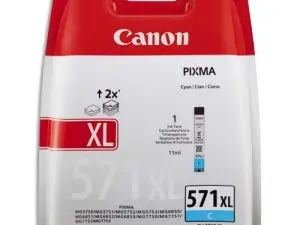 CARTOUCHE CANON JET D'ENCRE 0332C001-CLI-571XLC HAUTE CAPACITÉ CYAN