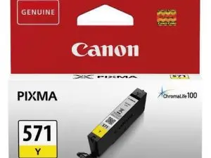 CARTOUCHE CANON JET D'ENCRE 0388C001-CLI-571Y COULEUR JAUNE