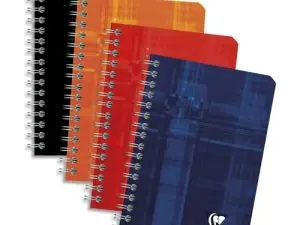 CARNET CLAIREFONTAINE RELIURE INTÉGRALE PAPIER VÉLIN VELOUTÉ COUVERTURE PELLICULÉE LAVABLE 9X14CM 100 PAGES 90G 5X5MM