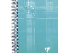 CARNET CLAIREFONTAINE RELIURE INTÉGRALE PAPIER VÉLIN VELOUTÉ COUVERTURE PELLICULÉE LAVABLE 11X17CM 180 PAGES 90G 5X5MM