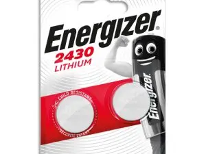 PILE ENERGIZER MINIATURE APPAREILS ÉLECTRONIQUES I.C.E. CR2430 3V BLISTER 2 UNITÉS
