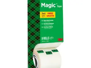 RUBAN ADHÉSIF SCOTCH MAGIC 81019M MX33M TOUR 8 ROULEAUX DONT1 GRATUIT