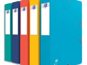 BOÎTE CLASSEMENT ELBA KANGOUROU BOSTON CARTE LUSTRÉE 600G 7/10E 240X320MM DOS 60MM ÉTIQUETTE COLORIS ASSORTIS