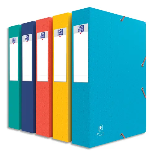 BOÎTE CLASSEMENT ELBA KANGOUROU BOSTON CARTE LUSTRÉE 600G 7/10E 240X320MM DOS 60MM ÉTIQUETTE COLORIS ASSORTIS