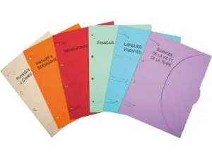 CHEMISE CLASSEUR CERTIPRINT A4+ 320X240MM SCOLAIRE 6 THÈMES MATHÉMATIQUES FRANÇAIS HISTOIRE GÉOGRAPHIE PHYSIQUE CHIMIE