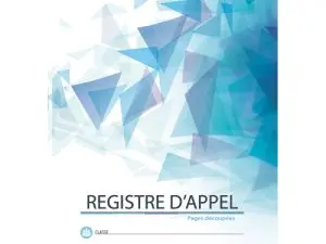 REGISTRE APPEL JOURNALIER ÉDITIONS FUZEAU COUVERTURE 250G/M2 A4 210X297MM DÉCOUPÉ