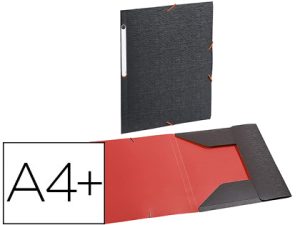 CHEMISE VIQUEL OFFICE DESIGN POLYPROPYLÈNE 5/10E 3 RABATS 320X230MM EXTÉRIEUR GRIS ANTHRACITE INTÉRIEUR CORAIL