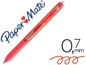 ROLLER PAPER MATE INKJOY GEL 600ST POINTE MOYENNE 0.7MM COLORIS ROUGE