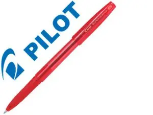 STYLO-BILLE PILOT SUPER GRIP G CAP POINTE LARGE COLORIS ROUGE