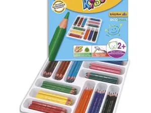 CRAYON COULEUR BIC KIDS EVOLUTION RÉSINE SYNTHÈSE 140MM TRIANGLE GROS MODULE RÉSISTE MORDILLAGE COFFRET SCOLAIRE 144U