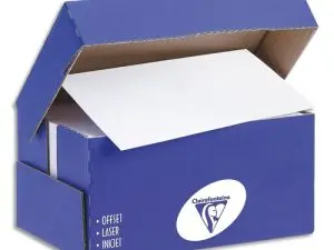 ENVELOPPE CLAIREFONTAINE BANDE DE PROTECTION 90G 110X220MM BLANCHE BOITE DE 250 UNITES