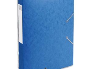 BOÎTE CLASSEMENT EXACOMPTA NATURE FUTURE CARTE LUSTRÉE 7/10E A4+ 240X320MM DOS 40MM 600G COLORIS BLEU