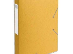 BOÎTE CLASSEMENT EXACOMPTA NATURE FUTURE CARTE LUSTRÉE 7/10E A4+ 240X320MM DOS 40MM 600G COLORIS JAUNE