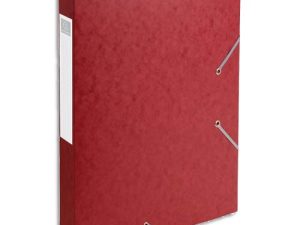BOÎTE CLASSEMENT EXACOMPTA NATURE FUTURE CARTE LUSTRÉE 7/10E A4+ 240X320MM DOS 40MM 600G COLORIS ROUGE