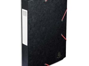 BOÎTE CLASSEMENT EXACOMPTA NATURE FUTURE CARTE LUSTRÉE 7/10E A4+ 240X320MM DOS 40MM 600G COLORIS NOIR